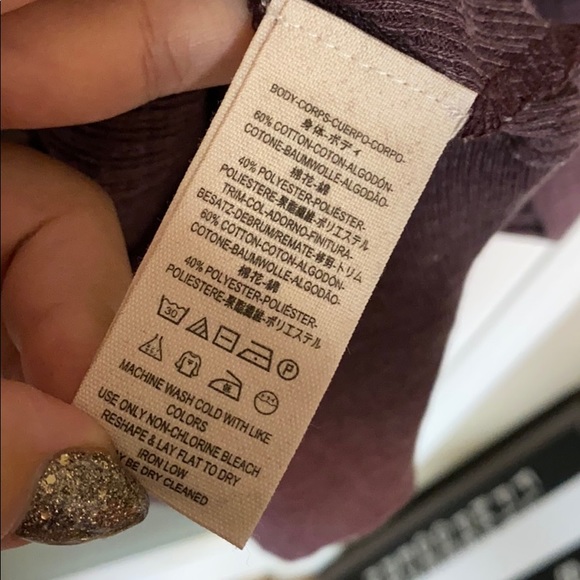 Free People plum 3/4 sleeve - Picture 6 of 8